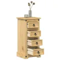 Table de chevet Corona 35x32,5x74 cm bois de pin massif