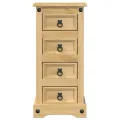 Table de chevet Corona 35x32,5x74 cm bois de pin massif