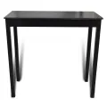 Set de 1 table de bar et 2 tabourets noir