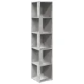 Armoire d'angle Gris béton 33x33x164,5 cm Aggloméré