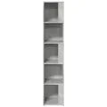 Armoire d'angle Gris béton 33x33x164,5 cm Aggloméré