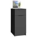 Armoire de bureau noir 33,5x50x75 cm bois d'ingénierie