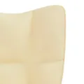 Chaise de relaxation Blanc crème Velours