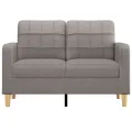 Canapé à 2 places Taupe 120 cm Tissu