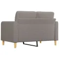 Canapé à 2 places Taupe 120 cm Tissu