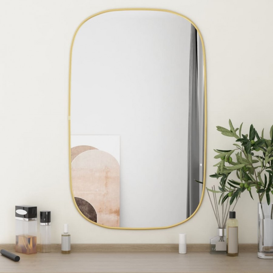 Miroir mural Doré 80x50 cm