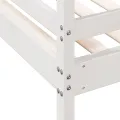 Lit superposé 80x200/120x200 cm blanc bois de pin massif