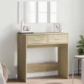 Coiffeuse avec miroir chêne sonoma 80x39x80 cm