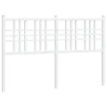 Tête de lit métal blanc 120 cm