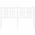 Tête de lit métal blanc 120 cm