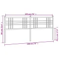 Tête de lit métal blanc 193 cm
