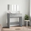 Coiffeuse avec miroir sonoma gris 80x39x80 cm