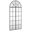 Miroir mural noir 60x130 cm arche fer