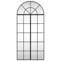 Miroir mural noir 60x130 cm arche fer