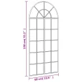 Miroir mural noir 60x130 cm arche fer