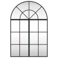 Miroir mural noir 60x90 cm arche fer