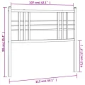 Tête de lit métal blanc 100 cm