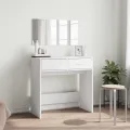 Coiffeuse avec miroir blanc 80x39x80 cm