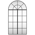Miroir mural noir 60x110 cm arche fer
