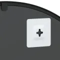 Miroir mural noir 60x110 cm arche fer