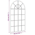 Miroir mural noir 60x110 cm arche fer