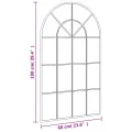 Miroir mural noir 60x100 cm arche fer