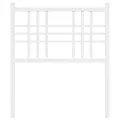 Tête de lit métal blanc 75 cm