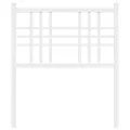 Tête de lit métal blanc 80 cm