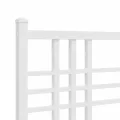 Tête de lit métal blanc 75 cm