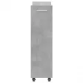 Armoire avec roues gris béton 60x22x79 cm bois d'ingénierie