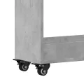 Armoire avec roues gris béton 60x22x79 cm bois d'ingénierie