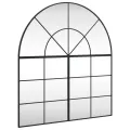 Miroir mural noir 100x110 cm arche fer