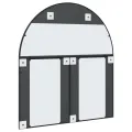 Miroir mural noir 100x110 cm arche fer