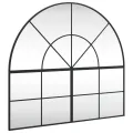Miroir mural noir 100x90 cm arche fer