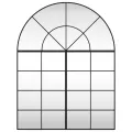 Miroir mural noir 100x130 cm arche fer