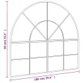 Miroir mural noir 100x90 cm arche fer