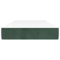 Matelas de lit à ressorts ensachés Vert foncé 80x200x20 cm