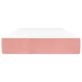 Matelas de lit à ressorts ensachés Rose 80x200x20 cm Velours
