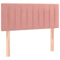 cadre de lit avec matelas et LED Rose 80x200 cm