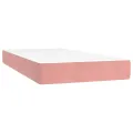 cadre de lit et matelas Rose 80x200 cm Velours