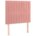 cadre de lit et matelas Rose 80x200 cm Velours