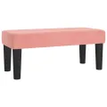 cadre de lit et matelas Rose 80x200 cm Velours