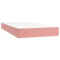 cadre de lit et matelas Rose 80x200 cm Velours