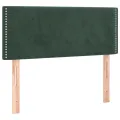 cadre de lit et matelas Vert foncé 80x200 cm Velours