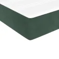 cadre de lit et matelas Vert foncé 80x200 cm Velours