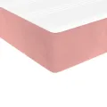cadre de lit et matelas Rose 80x200 cm Velours