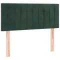 cadre de lit et matelas et LED Vert foncé 80x200cm