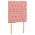 cadre de lit et matelas Rose 80x200 cm Velours