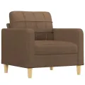 Fauteuil Marron 60 cm Tissu