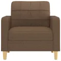 Fauteuil Marron 60 cm Tissu
